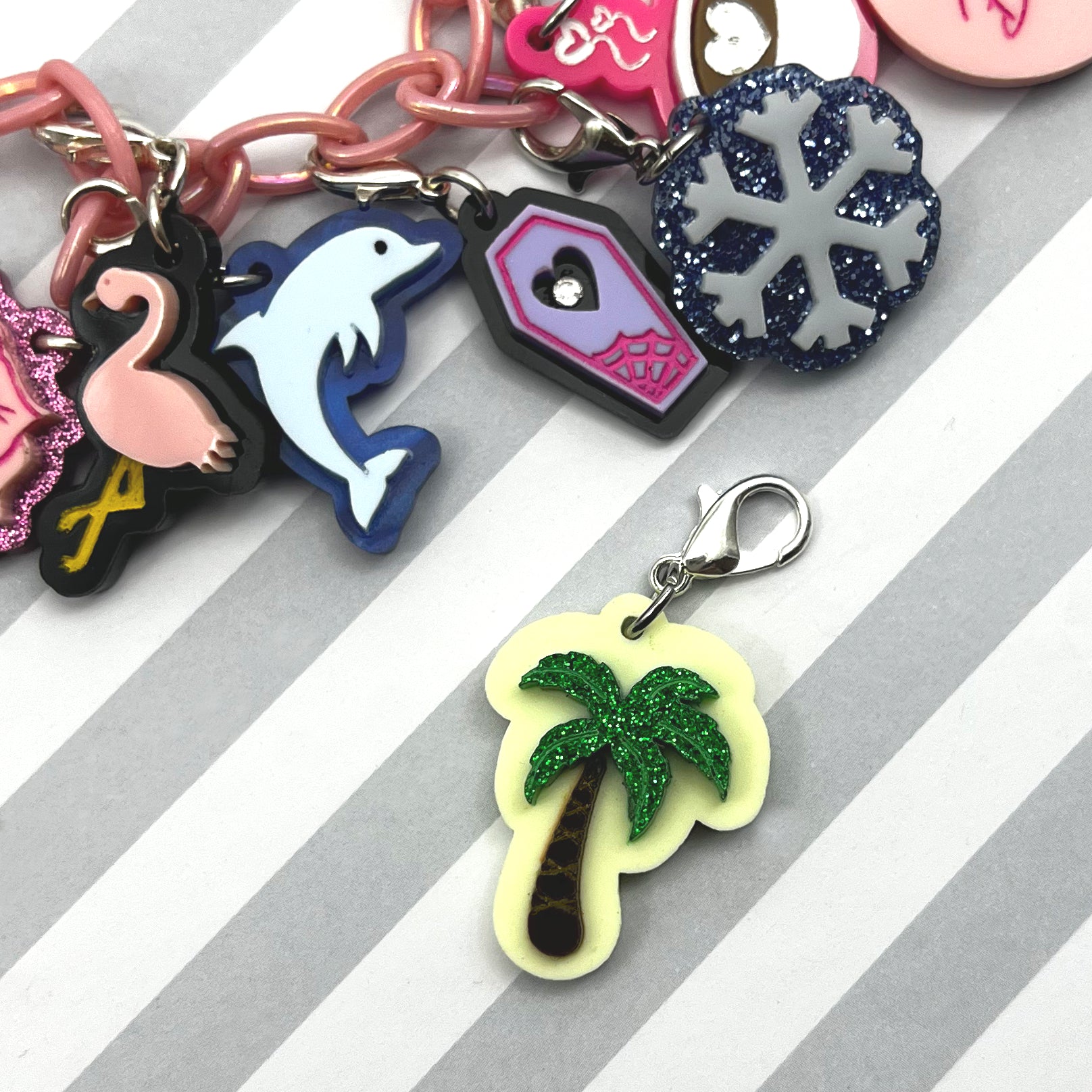 Palm Tree Bestie Charm – Running With Scissors Jewelry