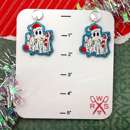 Christmas Ghost Dangles