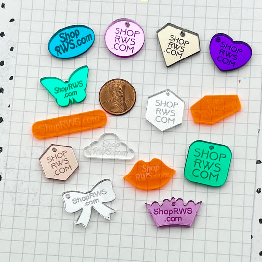 250 Large Custom Acrylic Tags