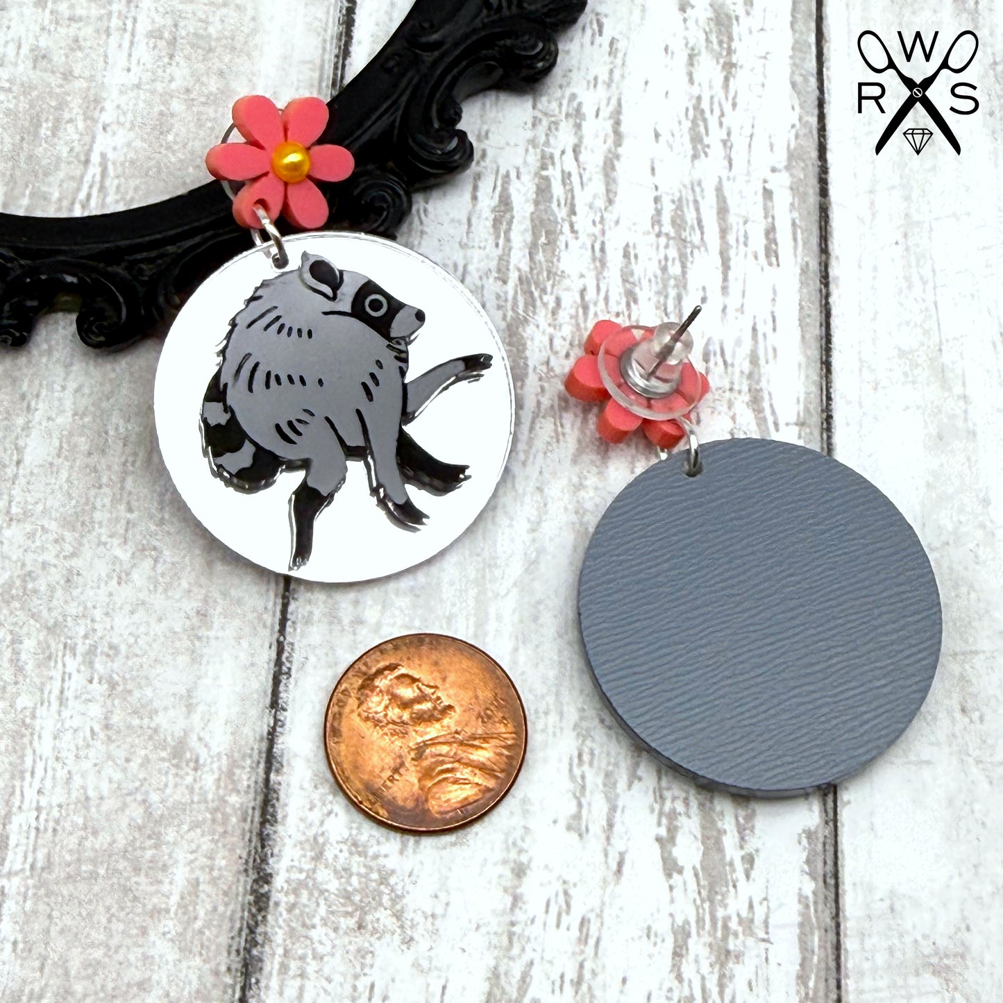 Everyone's Favorite Raccoon Earrings