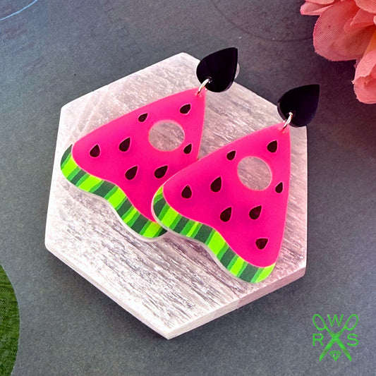 Watermelon Planchette Dangles