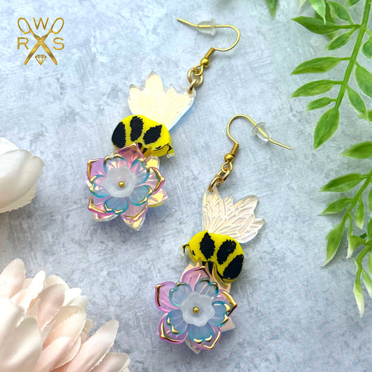Buzzy Bloom Charm Earrings