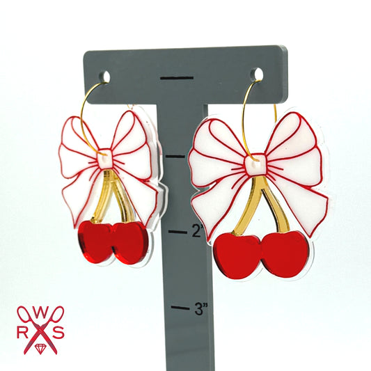 Cherries Jubilee Hoop Earrings