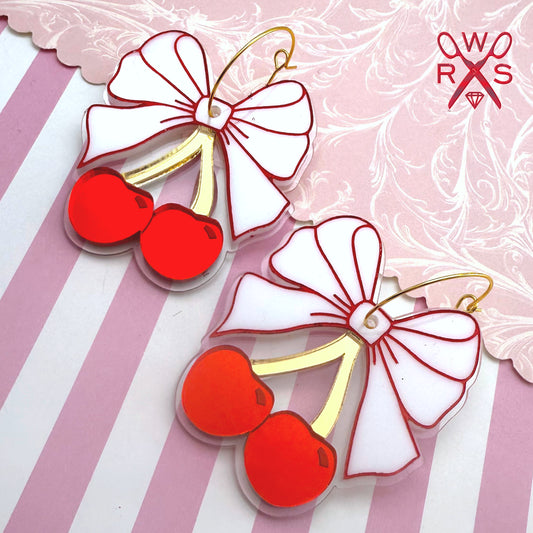 Cherries Jubilee Hoop Earrings