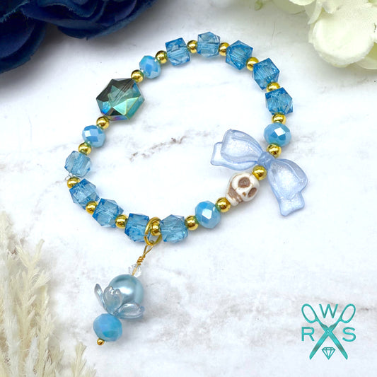 Cotton Candy Crush Bracelet in Blue