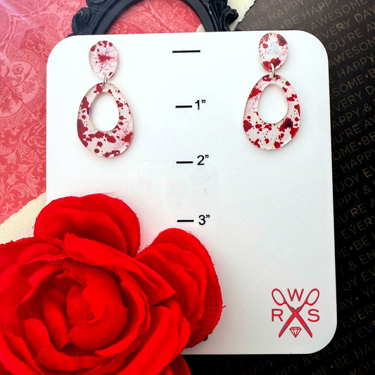 Everyday Dangles in Blood Splatter