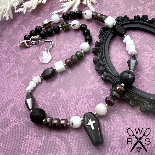 Forever Yours Beaded Gemstone Necklace