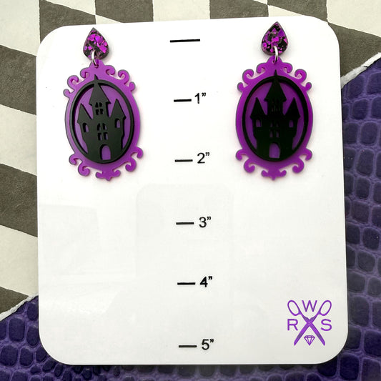 Haunted House Cameo Dangles