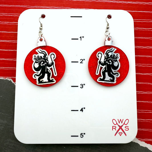 Krampus Ornament Dangles in Laser Cut Acrylic