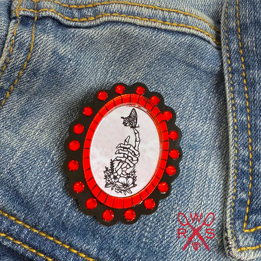 Life After Death Cameo Pin in Red