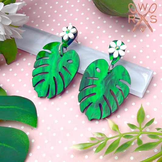Luxe Leaves Dangle Earrings