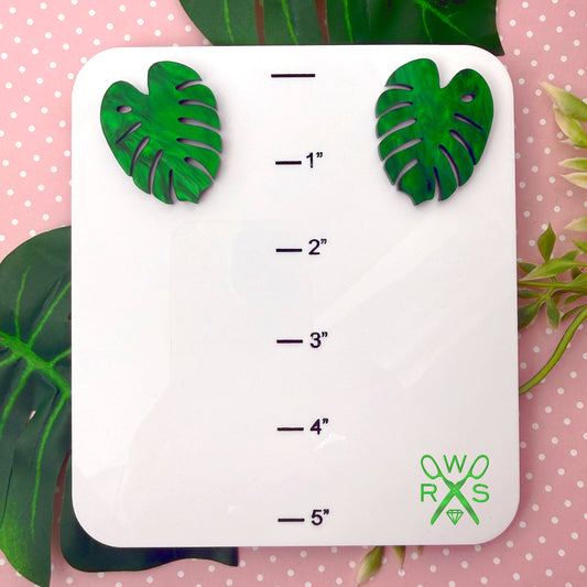 Luxe Leaves Statement Studs