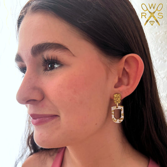 Mini Magic Dangles in White Leopard