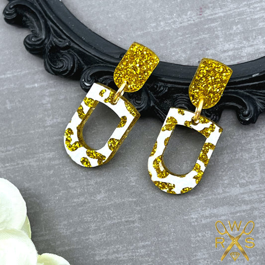 Mini Magic Dangles in White Leopard