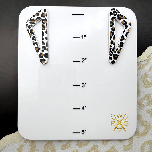 On Point Statement Studs in Leopard