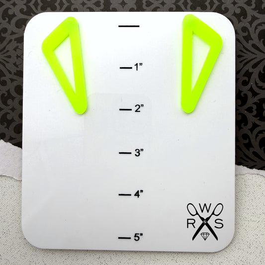 On Point Statement Studs in Neon Green