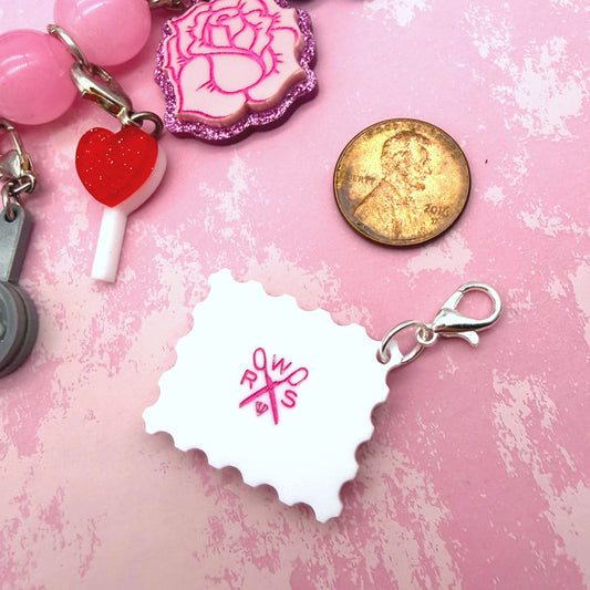 Postage Stamp Bestie Charm