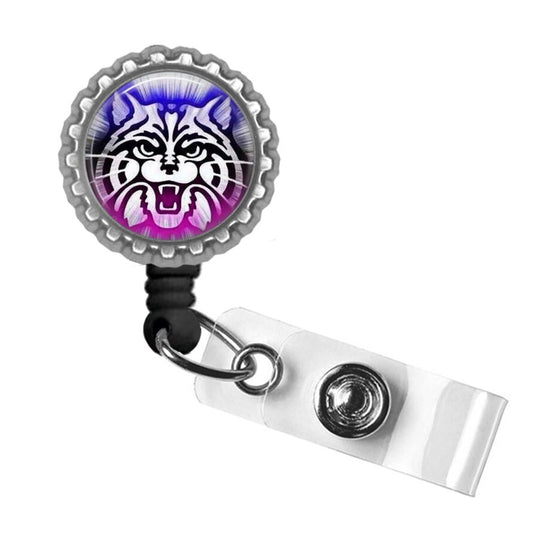 Pink Wildcat University of Arizona Retractable Badge Reel ID Holder
