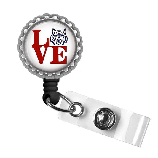 U of A Love University of Arizona Retractable Badge Reel ID Holder