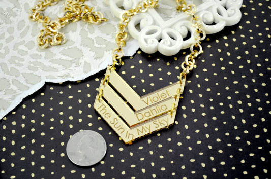 CUSTOMIZABLE CHEVRON BLING Choose your text