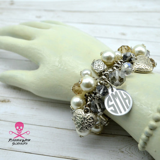 Custom Stretch Monogram Bracelet