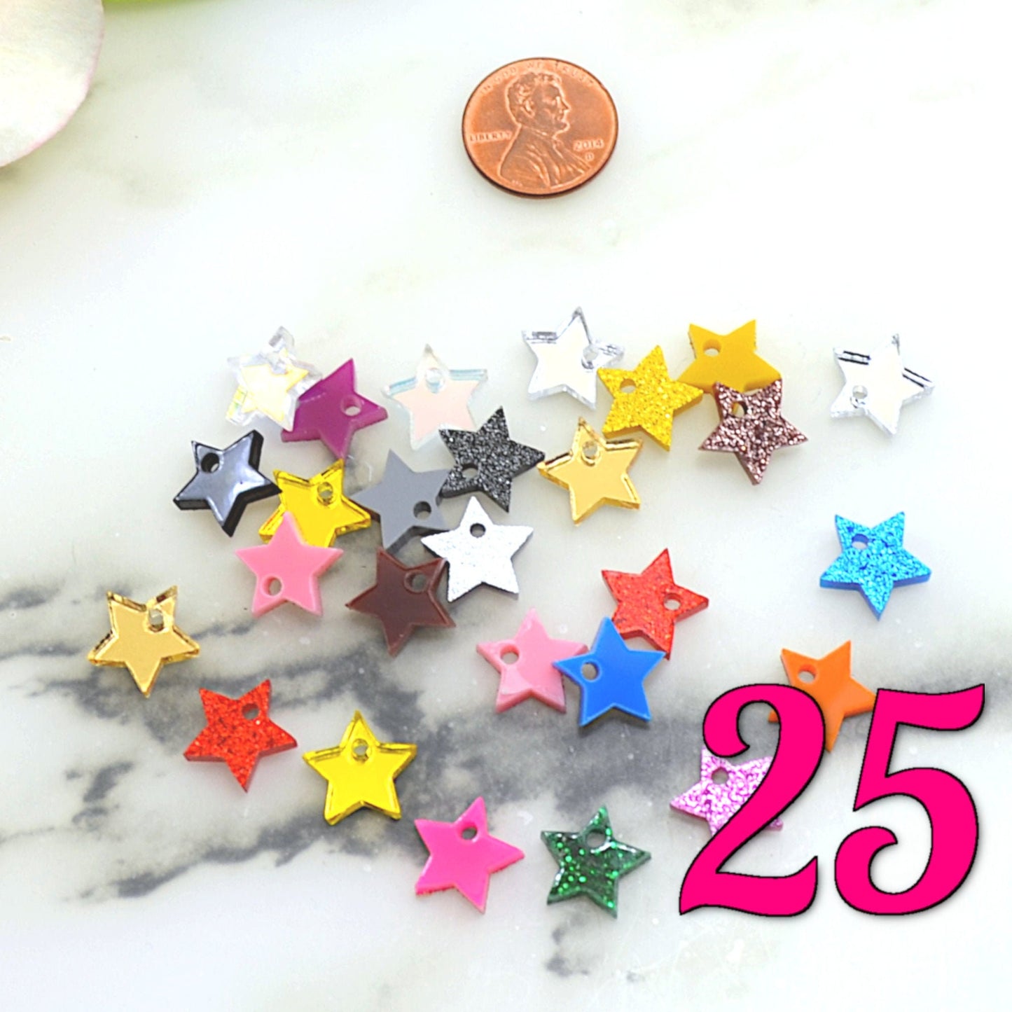 MINI STAR CABS 25 Piece Lot Made From Laser Cut Acrylic