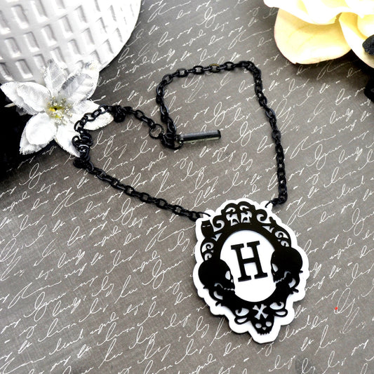Till Death Custom Initial Cameo Necklace