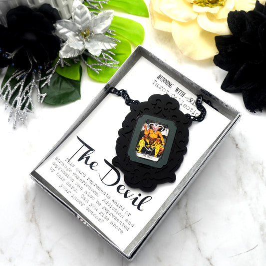 THE DEVIL Tarot Necklace