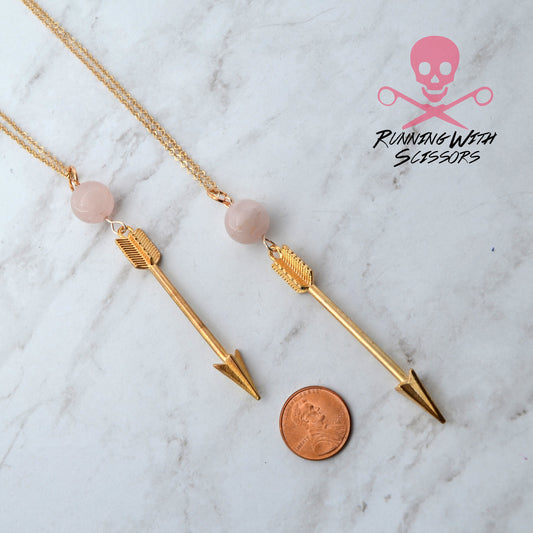ROSE GOLD ARROWS Sending Love 2 Necklace Set