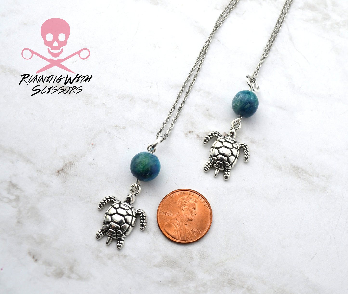 SEA TURTLE LOVE Sending Love 2 Necklace Set