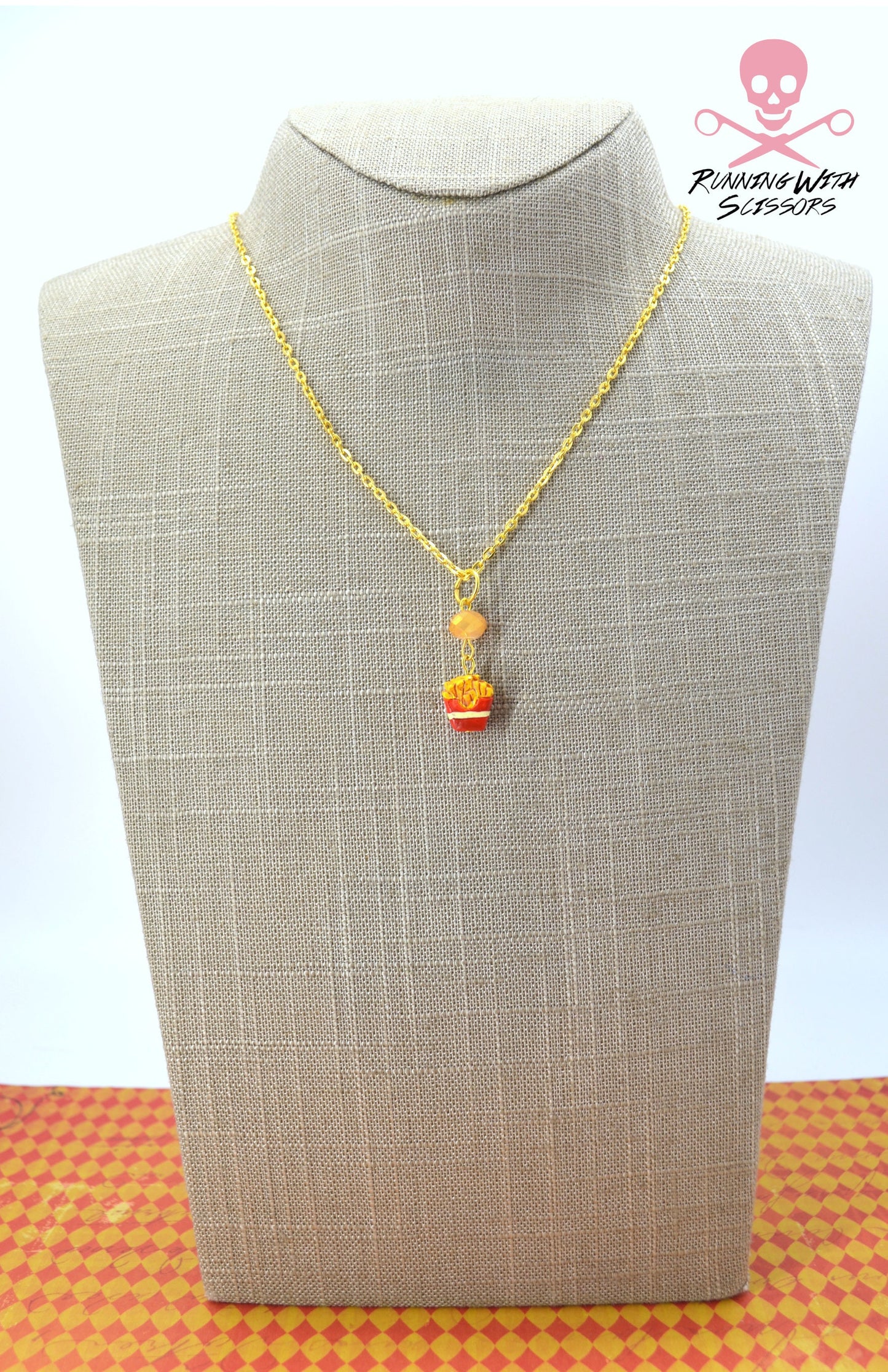 BURGER AND FRIES Sending Love 2 Necklace Set