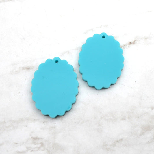 TURQUOISE CAMEOS 18x25 mm Frame Settings Laser Cut Acrylic