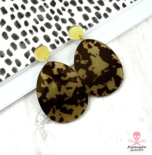 SALE Safari Drop Dangles - Laser Cut Acrylic Earrings