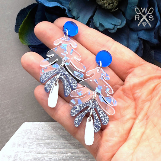 Aspen Dangles in Blue Frost