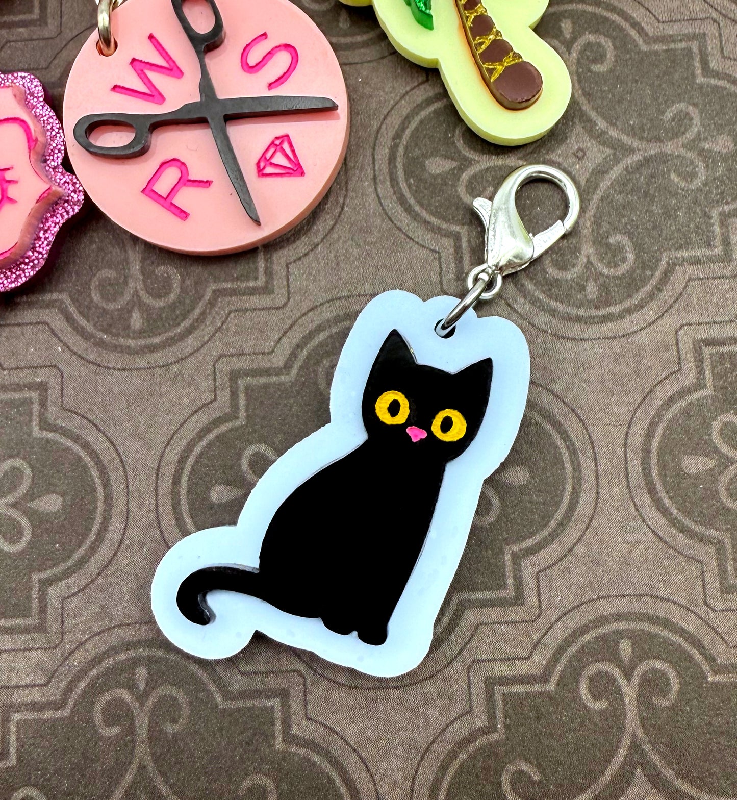 Spooky Black Cat Bestie Charm