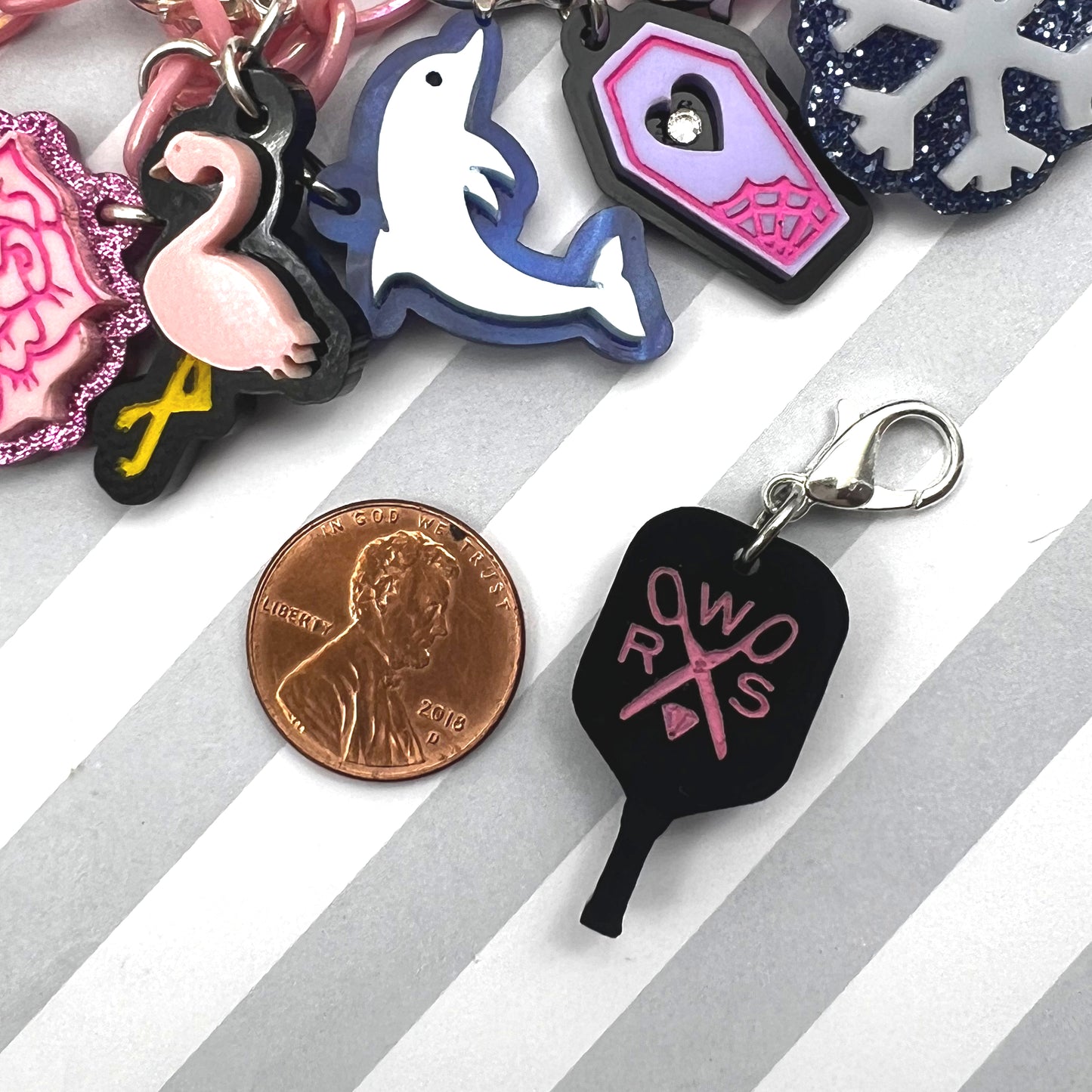 Pickleball Paddle Bestie Charm