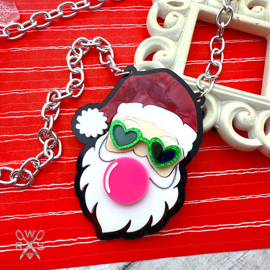 Bubblegum Santa Necklace