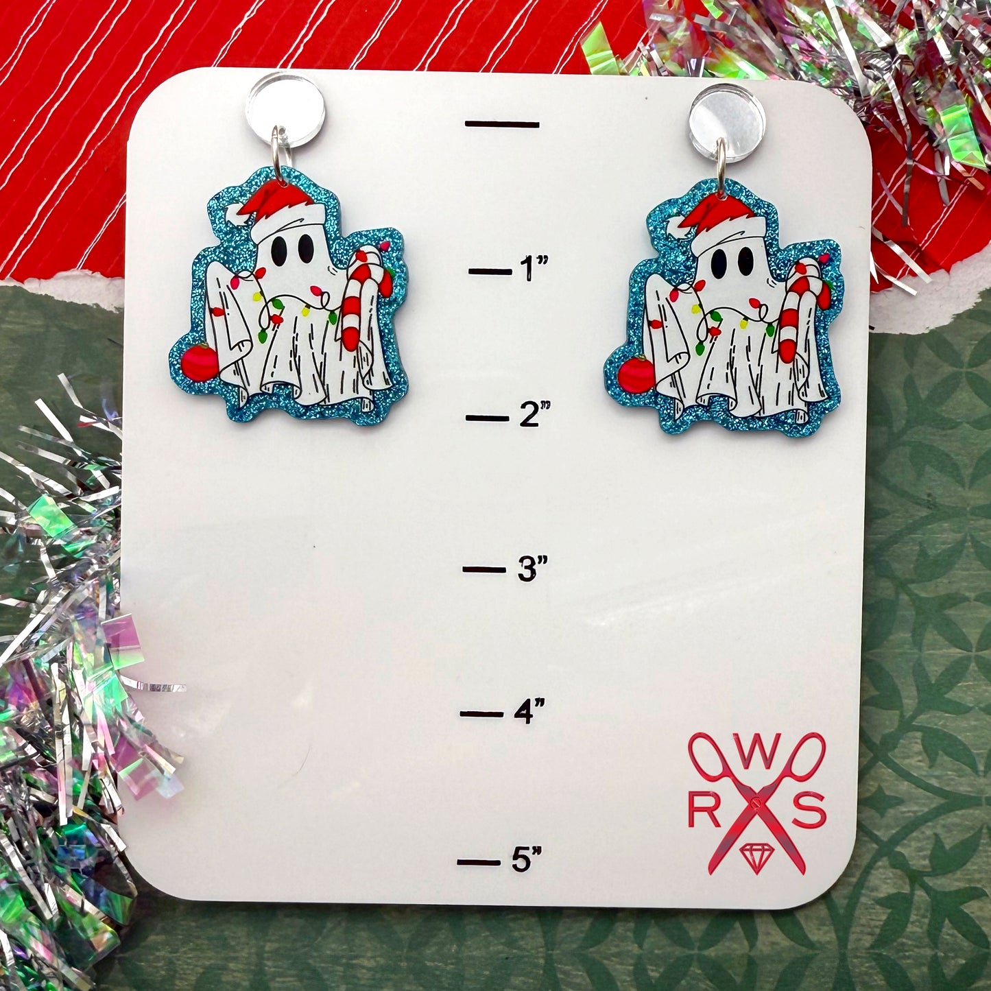 Christmas Ghost Dangles