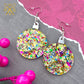 Confetti Ornament Dangles in Laser Cut Acrylic