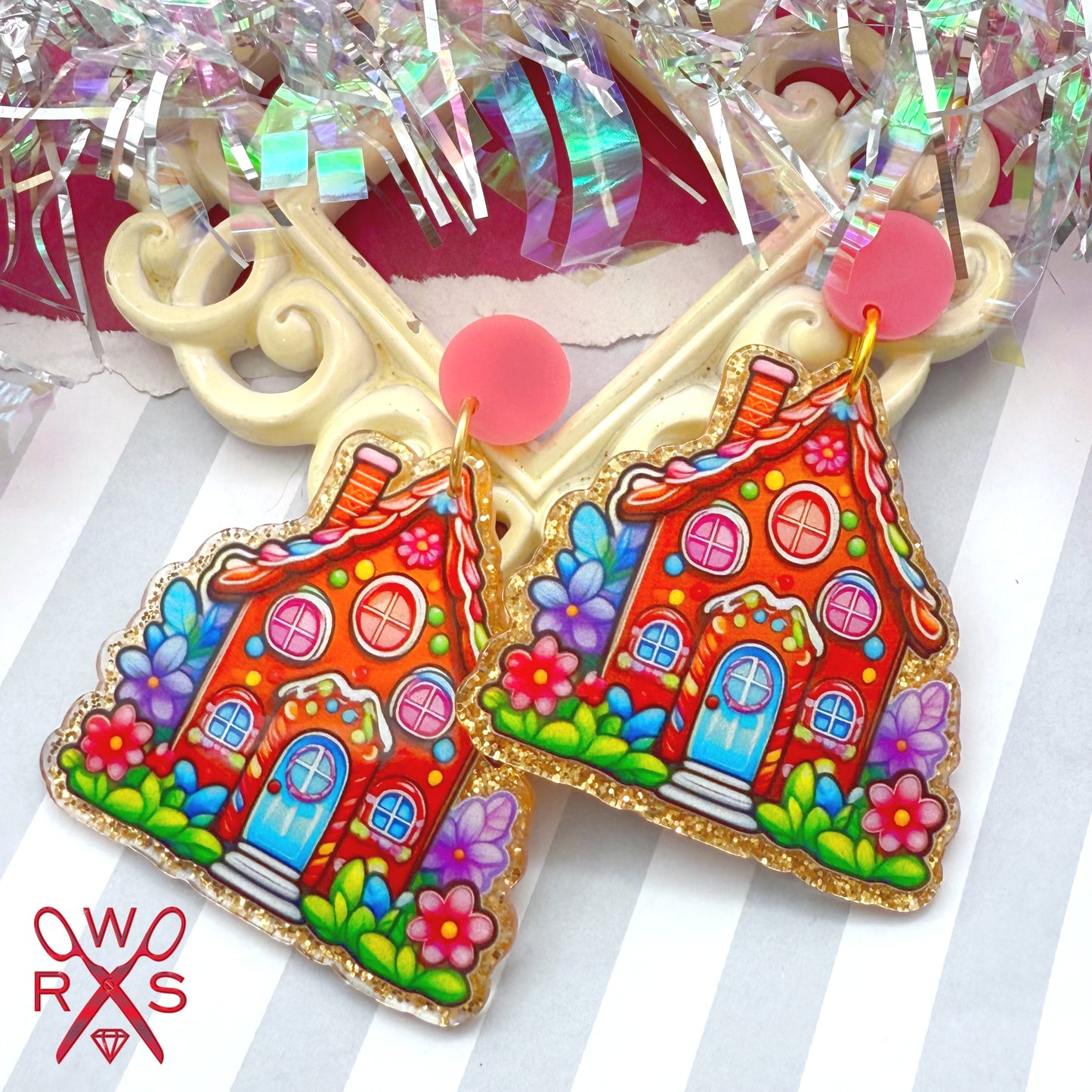 Gingerbread Cottage Dangles