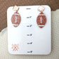 Glitter Football Dangles