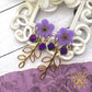 Golden Atrium Dangles in Lavender