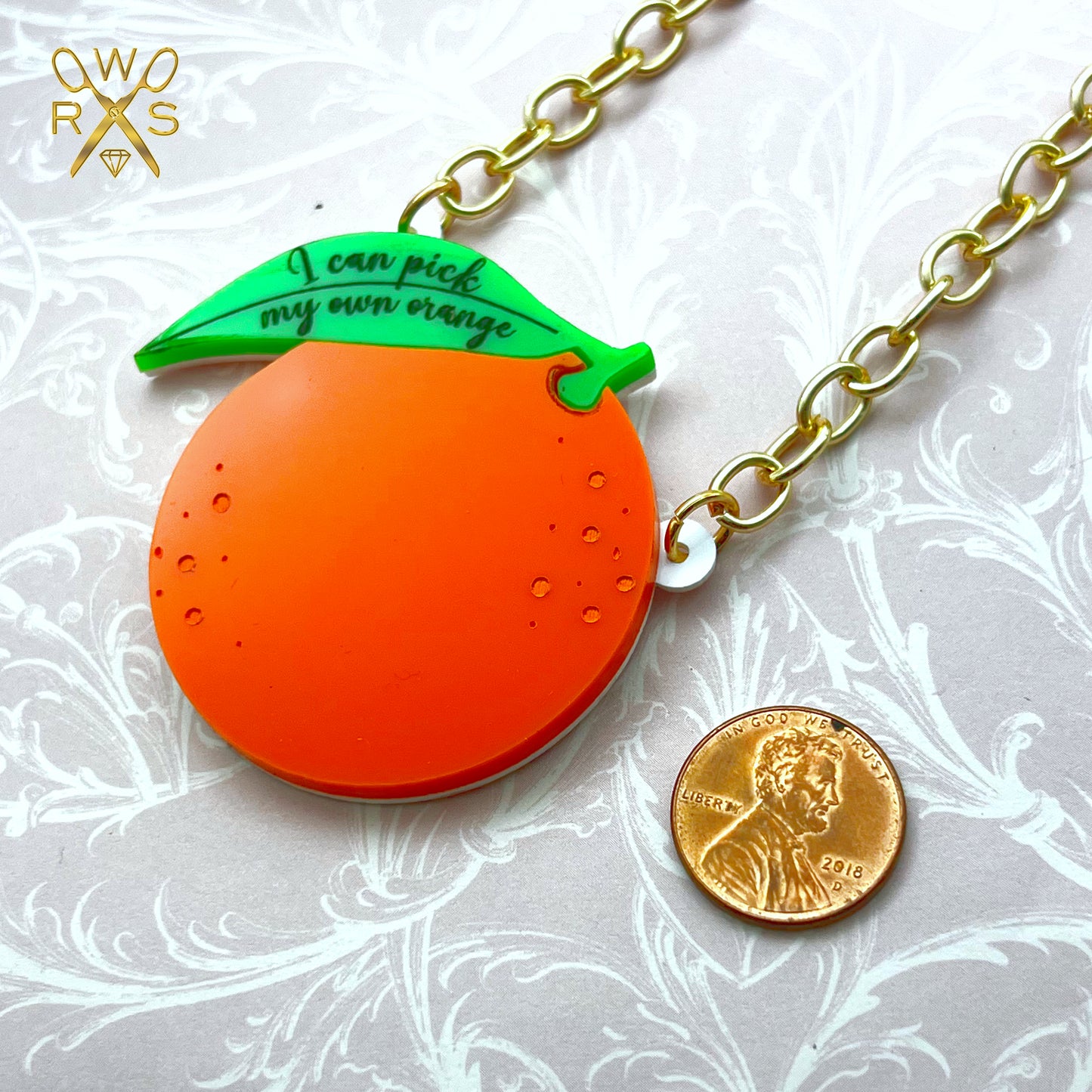 I Can Pick My Own Orange Necklace