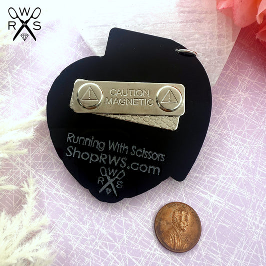 Love Bomb Brooch in Pastel Pink