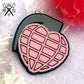 Love Bomb Brooch in Pastel Pink