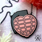 Love Bomb Necklace in Pastel Pink
