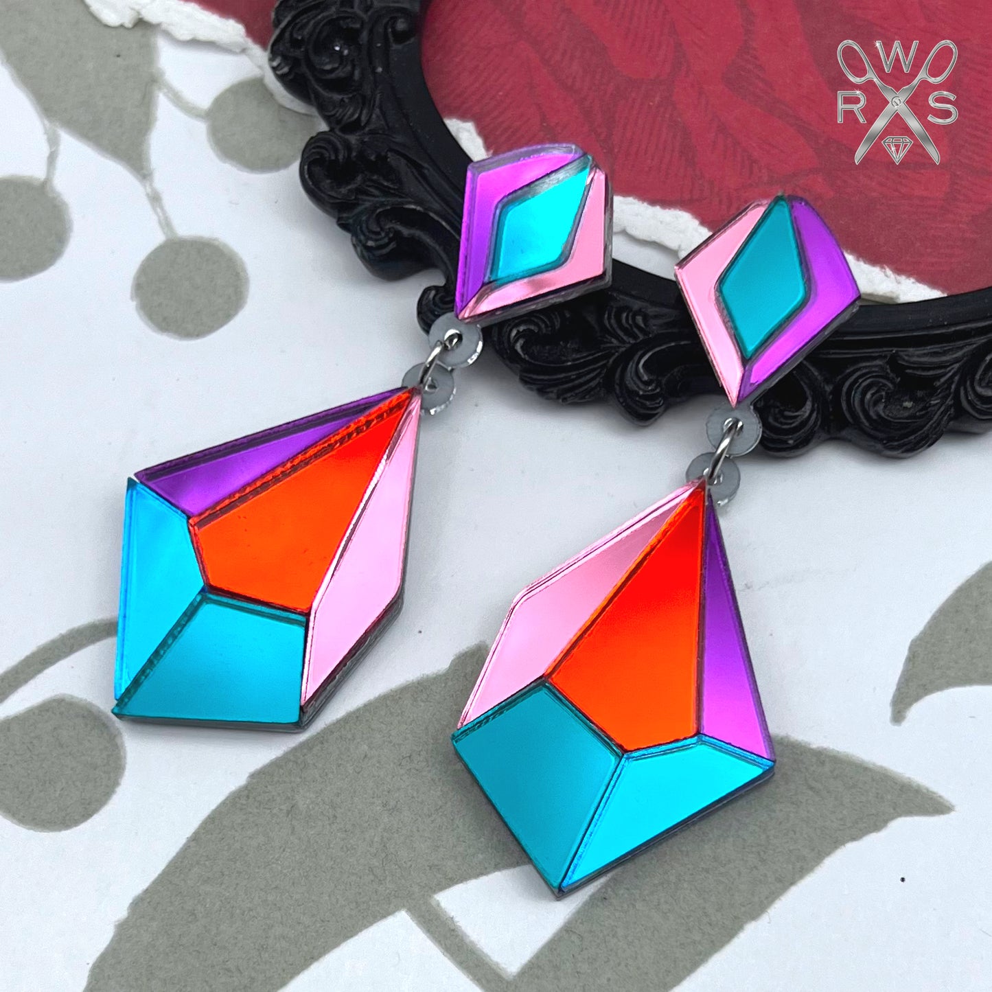 Prismatic Dangles in Jewel Tones