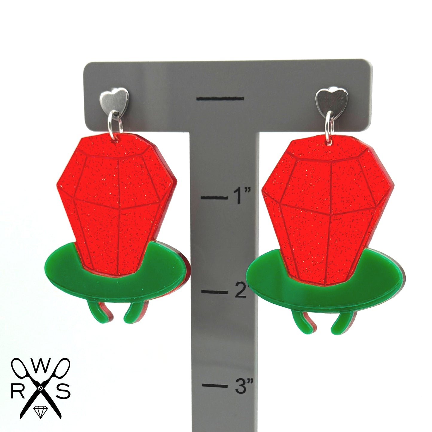 Ring Pop Dangles in Red and Green