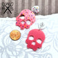 Sprinkle Cookie Skull Dangles