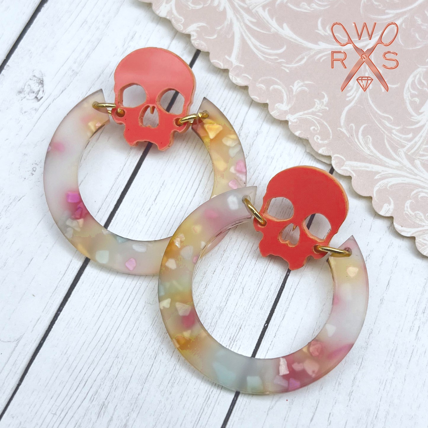 Til Death Hoops in Peach Blossom